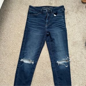 Dark wash AEO jeans